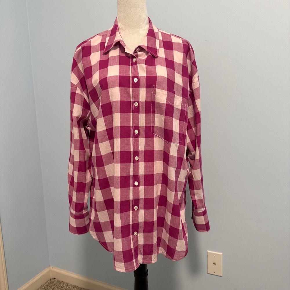 Maeve‎ By Anthropologie The Bennet Buttondown Shirt Buffalo Check Edition Size M